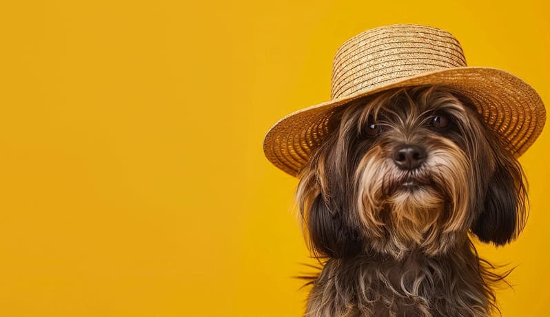 Happy pet dog styling mascot Happy pet dog styling mascot